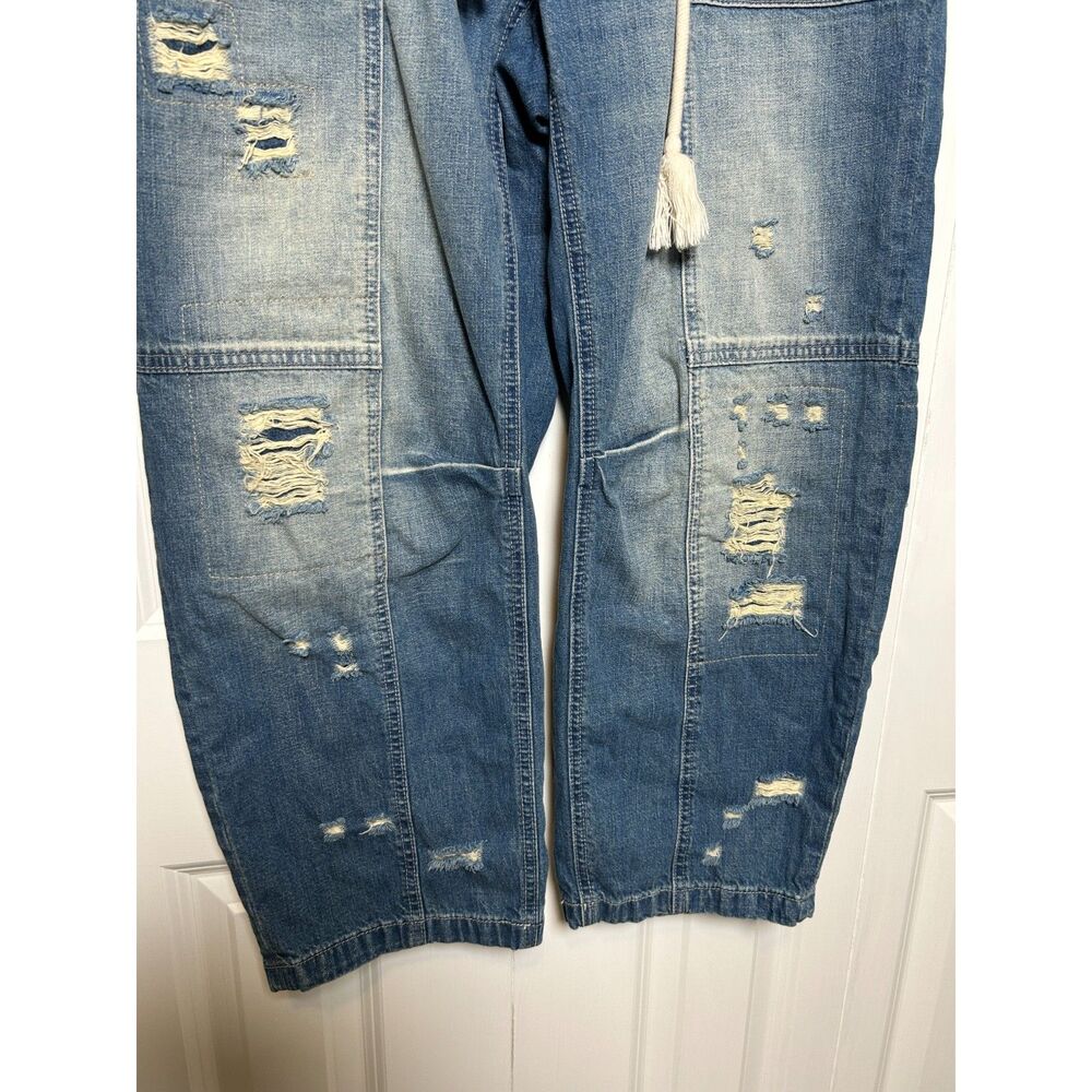Free People We The Free In My Time Denim Cargo Jeans gorpcore utilitarian - Picture 5 of 7